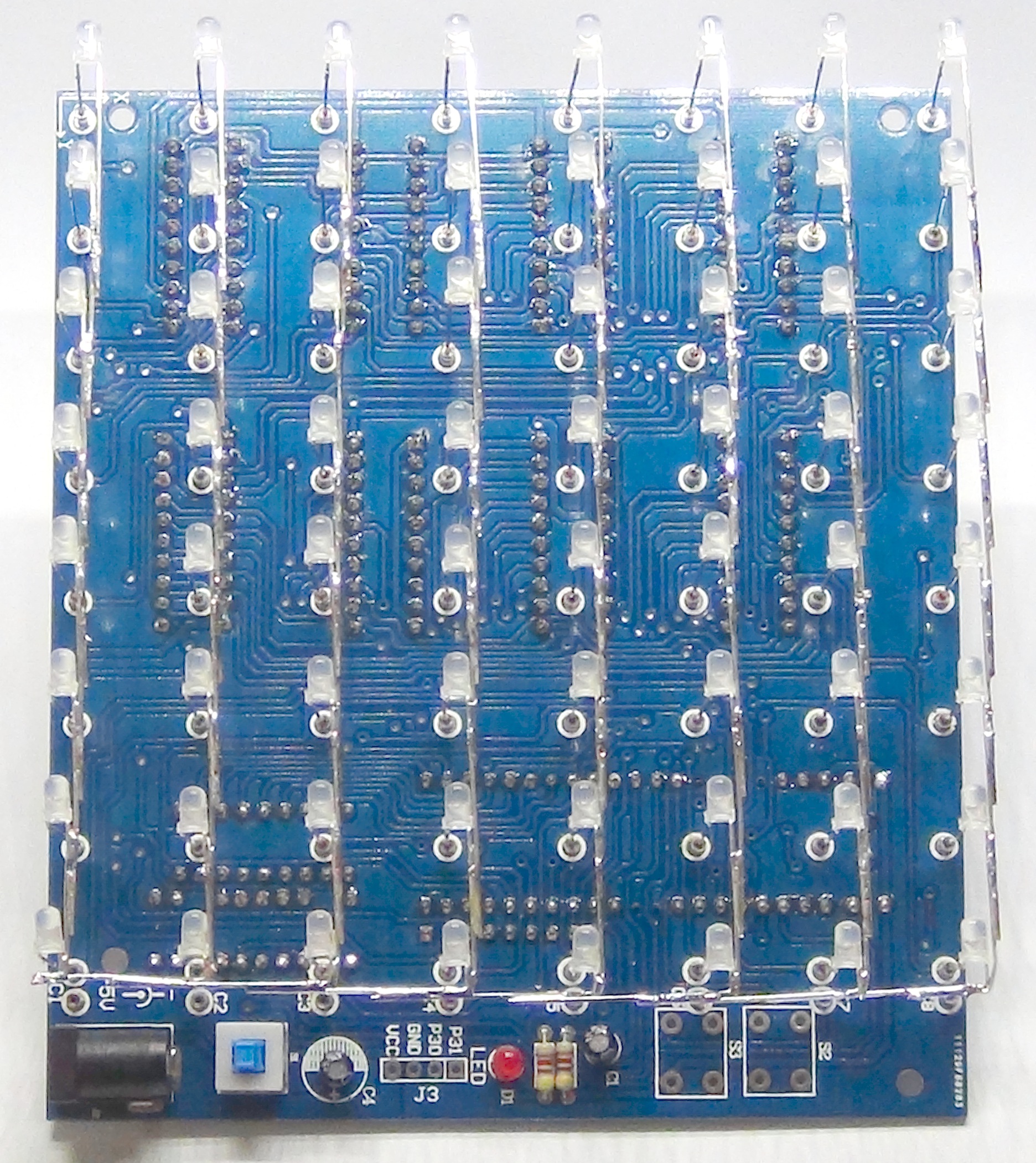 8x8x8 3DキューブＬＥＤ電子工作キット（青色ＬＥＤ） – WONDER